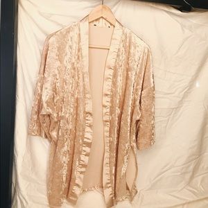 Forever 21 Velvet open kimono